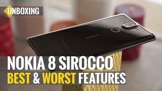 Nokia 8 Sirocco Unboxing and Best and Worst Features [upl. by Ellemaj]