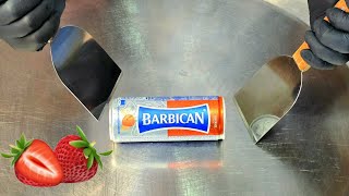 ASMR  How to transform BARBICAN Strawberry 🍓 to Ice Cream Rolls  Satisfying 😌 relaxing asmr [upl. by Porche]