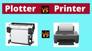 What is Difference Between Plotter and Printer [upl. by Gipson]