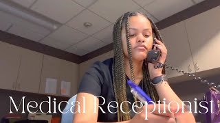 Day In The Life Of A Medical Receptionist Come to work with Me [upl. by Smiley77]