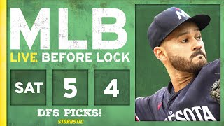 MLB DFS Picks Today 5424 DraftKings amp FanDuel Baseball Lineups  Live Before Lock [upl. by Singh180]