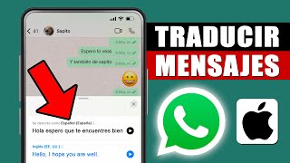 Como TRADUCIR MENSAJES de WhatsApp en iPhone SIN SALIR DE WHATSAPP [upl. by Yecram]