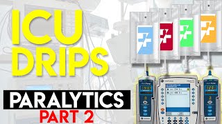 NEUROMUSCULAR BLOCKING AGENTS  Paralytics Part 2  ICU Drips [upl. by Ingrid]