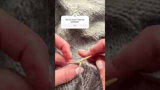 Italiensk avfelling🤍 howtoknit knittingtutorials strikking [upl. by Akehsal]