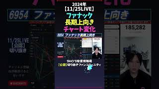 【1125LIVE】ファナック長期上向きチャート変化 日経平均株価 米国株 nikkei225 新NISA 高配当株投資 [upl. by Row916]