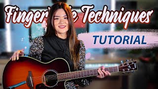 6 Fingerstyle Techniques I Always Play Tutorial  Josephine Alexandra [upl. by Cuyler]