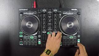 Rock and Soul  Roland DJ202 2Channel 4Deck DJ Controller for Serato DJ Full Serato Demo [upl. by Kim]