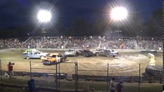 Munger Potato Festival 2015 demolition derby big cars [upl. by Aihsiyt20]