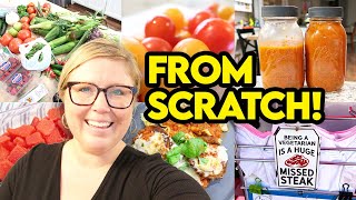 🍅 Farm to Table FROM SCRATCH COOKING JenChapin Meal Prep [upl. by Pelagia949]