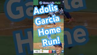 Adolis García Home Run texasrangers adolisgarcia homerun homer mlb baseball mlbbaseball [upl. by Dicks285]