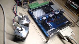 TB6560 4 Axis Control Board with Linuxcnc [upl. by Ridglea]