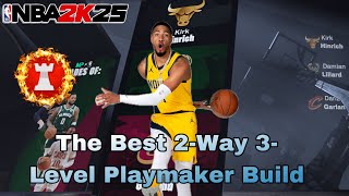 NEW NBA 2K25 The Best 2Way 3Level Playmaker Build Rack Up Assists Quickly [upl. by Tatia]