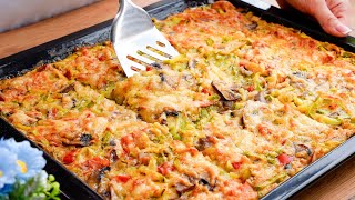 Better than pizza I cook this vegetable casserole 3 times a week Healthy and delicious [upl. by Adorne584]