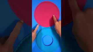 PAPERPLATE FRISBEE  FUN AND EASY CRAFT paperplatecrafts frisbee papercraft [upl. by Nilre]