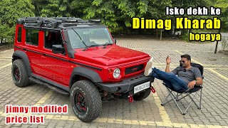 Factory Like Fittings and Accessories With Prices List for Maruti Suzuki Jimny From Bimbra 4x4 [upl. by Aneehsor525]