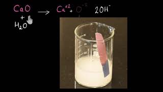 Metal and nonmetal oxides reacting with acids and bases  Chemistry  Khan Academy [upl. by Aziaf704]