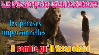 Les phrases impersonnelles [upl. by Dayir]