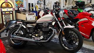 Moto Guzzi V9 Roamer 1k 2017 walkaround and start [upl. by Ashraf]