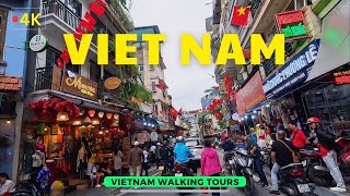 🇻🇳Vietnam Travel 4k  Walking in Hanois Cold Weather  Vietnam Walking Tours [upl. by Padraig786]