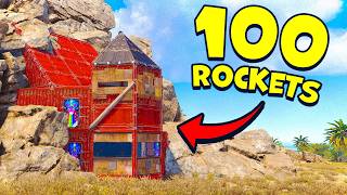 NEW GOD ROCK BASE  100 ROCKETS   rust base design [upl. by Deborath147]