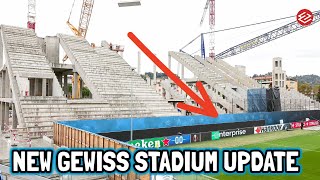 ITS GETTING BIGGER Gewiss Stadium Construction Update Precast Installations at Curva Sud Morosini [upl. by Cash]