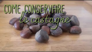 Come conservare le castagne [upl. by Jackie]