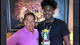 Five star Lebbeus Overton enjoys visit to Alabama  SEC News  CFB News [upl. by Urita]