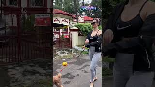 Giorgia Andriani And Her Pet Dog Take Fitness Very Seriously Watch  Giorgia Andriani  N18S [upl. by Nenad]