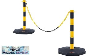 VEVOR Adjustable Traffic Delineator Post Cones 2 Pack Traffic Safety Delineator Barrier Review [upl. by Geaghan295]