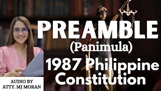 Preamble1987 Philippine Constitution  Panimula ng Saligang Batas  Audio CodalEnglish amp Filipino [upl. by Allecram]