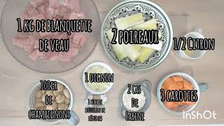 Recette blanquette de veau au Cookeo [upl. by Gnauq]