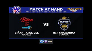 PSL PRESIDENTS CUP 2024 PLAYOFFS  GAME 1  BINAN TATAK GEL vs RCP DEMIGODS  MARCH 18 2024 [upl. by Flore]