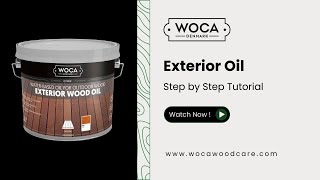 How to stain your outdoor deck with WOCA Exterior Oil [upl. by Brine]