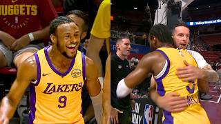 Bronny James SHUTS UP HATERS In Front Of Coach JJ Reddick 🔥 l Lakers vs Hawks [upl. by Dedra488]