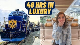 Rocky Mountaineer Train 48hrs on Canadas MOST LUXURIOUS train [upl. by Nodnarbal894]