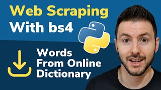 Web Scraping With Python and Beautifulsoup  Get All Words From Online Dictionary [upl. by Schecter581]