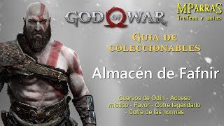 God of War 2018  Guía de coleccionables Almacén de Fafnir [upl. by Baptlsta335]