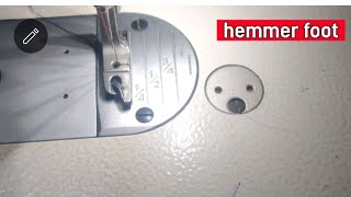 how to use hemmer foot [upl. by Obie]