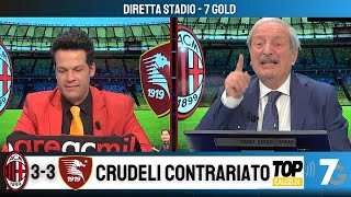 DIRETTA STADIO  MILAN SALERNITANA 33 CRUDELI CONTRARIATO PER I GOL SUBITI COMMOZIONE NEL FINALE [upl. by Mongeau]