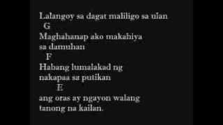 Gloc 9  Takip Silim Feat Regine VelasquezAlcasid Lyrics And Chords On Screen [upl. by Folger529]