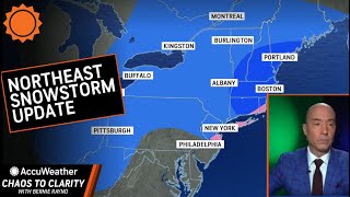 LIVE Weekend Northeast Snow Storm Forecast [upl. by Kinemod]