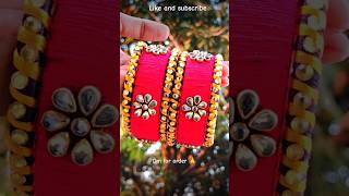 Jewellery Making At Home Bangles 💕🎉shorts shortsfeed ytshorts diy bangles jewellery [upl. by Traver]