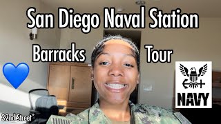 San Diego Naval Station Barracks Tour 2022  NikhyaMonet 💙⚓️ [upl. by Lita]