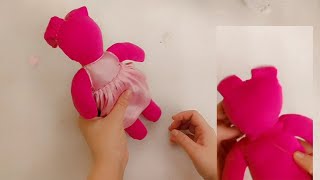 Cute handmade cloth doll tutorial  কাপড় দিয়ে হাতে বানানো সুন্দর পুতুল [upl. by Renrew]