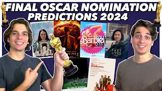 FINAL 2024 Oscar Nomination Predictions [upl. by Jauch745]