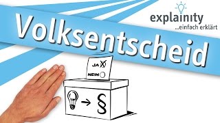 Volksentscheid einfach erklärt explainity® Erklärvideo [upl. by Deron]