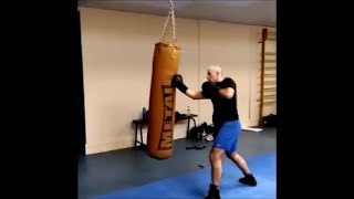 SAVATE boxe française → Fractionné au sac de frappe [upl. by Ajin]