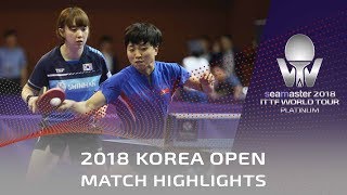 KIM Song ISUH Hyowon vs KIM OlgaKIM Regina  2018 Korea Open Highlights Pre [upl. by Iphagenia]