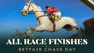 ALL RACE FINISHES FROM BETFAIR CHASE DAY AT HAYDOCK PARK RACECOURSE [upl. by Alisa]