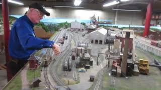 Great Northern Railway Donalds PRR layout walk around video [upl. by Idyh694]